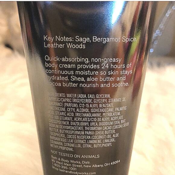NWT Bath & Body Works Graphite Shea Men Body Cream - Picture 4 of 4